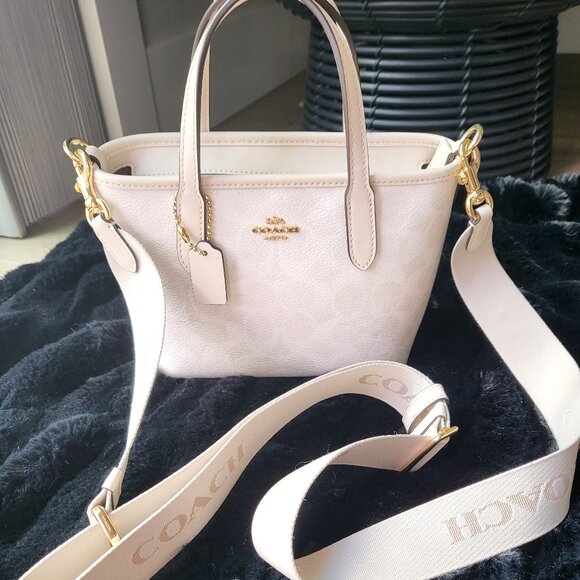 Coach City mini tote bag in signature canvas - Picture 1 of 4